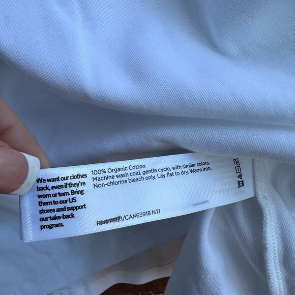 Eileen Fisher Organic Cotton Jersey Long-Sleeve Tee XXS NEW - Picture 3 of 6